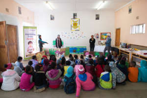 Literacy Tutors acting out .... a book that is