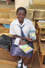 Proudly showing her Sponsor: keeping dreams alive