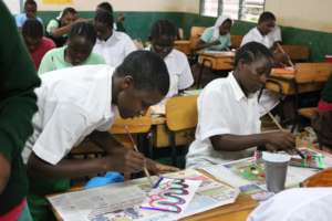 The girls enjoyed the creative process.