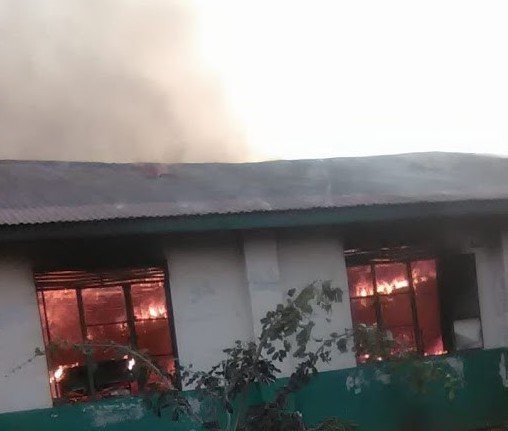 Taru Girls' Old Government-Built Dorm on Fire