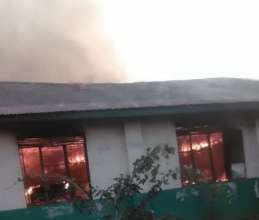 Taru Girls' Old Government-Built Dorm on Fire
