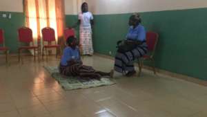 Students performed a theatrical skit about MHM