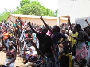 Students answering questions after the MHM skit