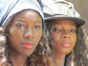 2 of the beneficiaries of this project looking on