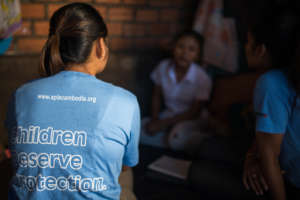 Counseling session at a children's home