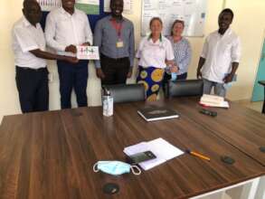 Kamili visit Saiya County clinic