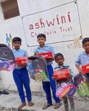 Distribution of School Kits - Bags, stationery,etc