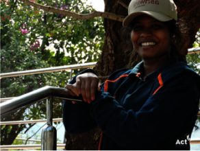 Leela during an ACT experiential trip