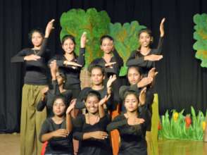 Children performing on Annual day
