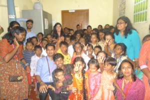 Corporate celebrating children's day