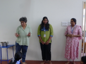 Shruthi[name change] with Founder Trustee at ACT