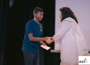 Being awarded the EQ(Emotional Quotient) Award