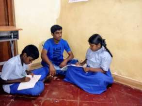 Teaching his Juniors