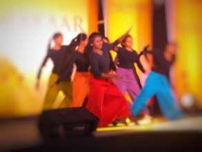 The children's dance at the cultural event