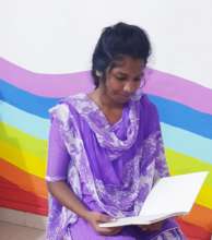 Akriti happy in the Trust