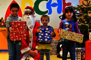 Yes, we spotted Santa Claus!