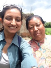With the lovely Rudralaxmi (Bhaktapur)