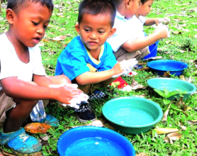 Good hand-washing can be done anywhere
