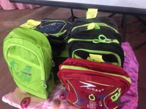 Backpacks are also given to contestants.