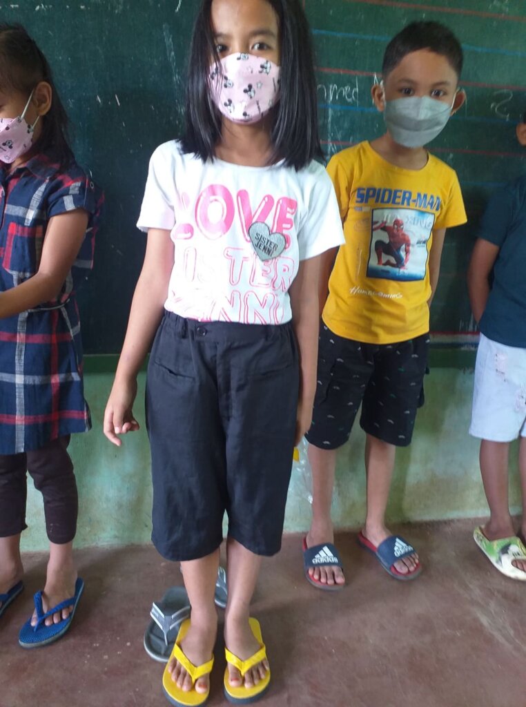 AAI purchased new sandals for shoeless pupils