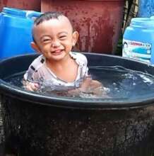 In Typhoon Relief area, boys are welcome too