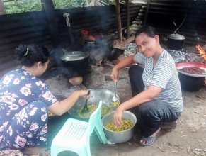 Happy to serve their children