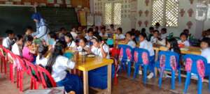 lunch in classroom