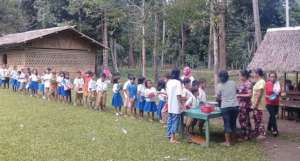 Lunch time at Manilop Elementary School