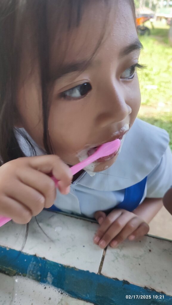 Happiness is a new toothbrush