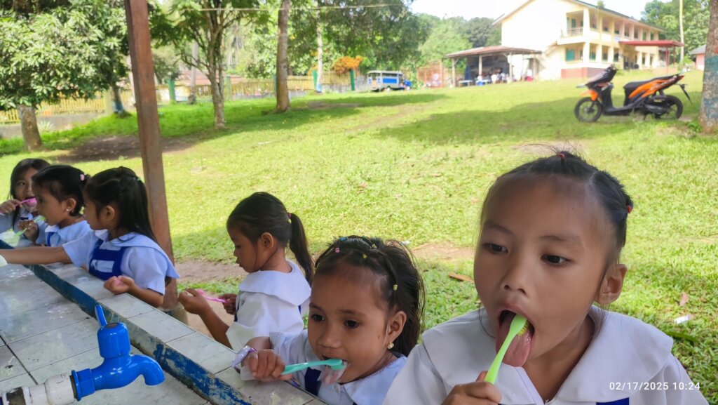 Brushing with friends