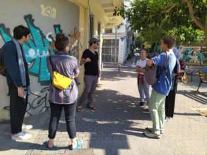 CiA participants learning about Jaffa, in Jaffa
