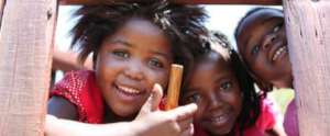 Little Iva (centre) and friends, 2009.