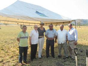 Our Nicaraguan team at the April ground-breaking.