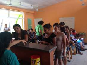 Clinica Verde waiting room.