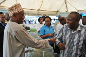 Mr. Omar Abdalla Juma (left), with Prof. Ntiba.