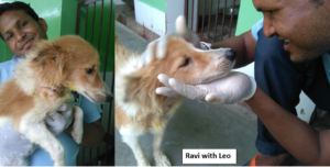 Ravi and Leo after treatment