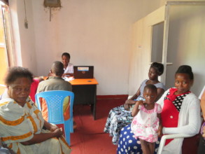 patients waiting in the new, larger space