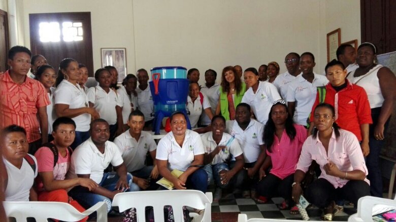 Water filters for children in Colombia