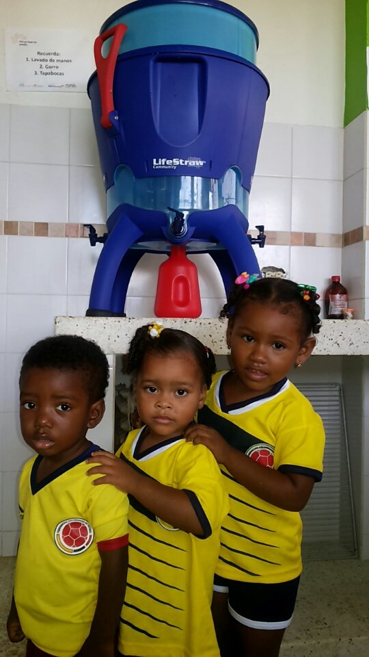 Water filters for children in Colombia