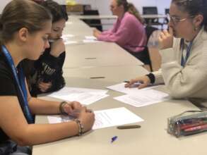 HS and University students designing a future lab