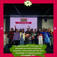 92 percent of girls wish to build their IT skills
