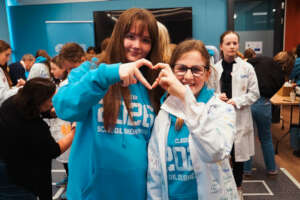 Girls showing their love for STEM :-)