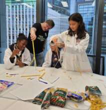 Marshmallow structures in London with AIG