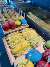 Rainbow burgers for our vibrant girls in Lisbon