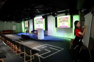 g4g Intern prepares to moderate event for girls