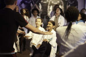 Girls in London learn sports and physics