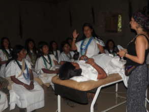 Midwives receiving ancestral training