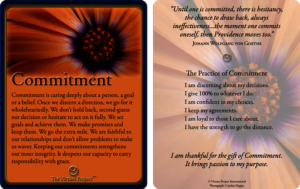 Commitment Virtue Card