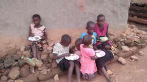 Children sharing a school provided meal