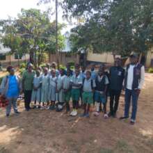 Members of a Virtues Club with a Teacher